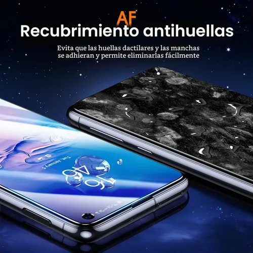 Vista 5 de [Paquete de 4] UniqueMe compatible con Samsung Galaxy S10e Protector de pantalla de vidrio templado, dureza 9H, sin burbujas Vidrio templado