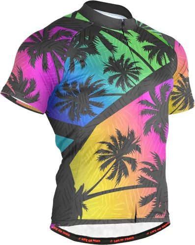 Vista 22 de Camiseta de ciclismo de manga corta para hombre Multi-Color 1