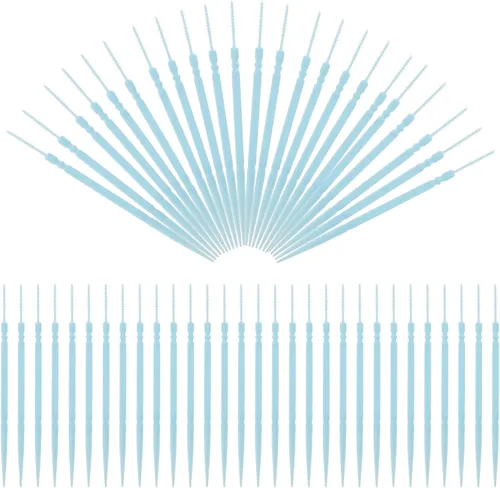 Vista 12 de Palillos de dientes para dientes, 1000 unidades, palillos de dientes de doble cabeza interdental, cuidado bucal (color aleatorio)
