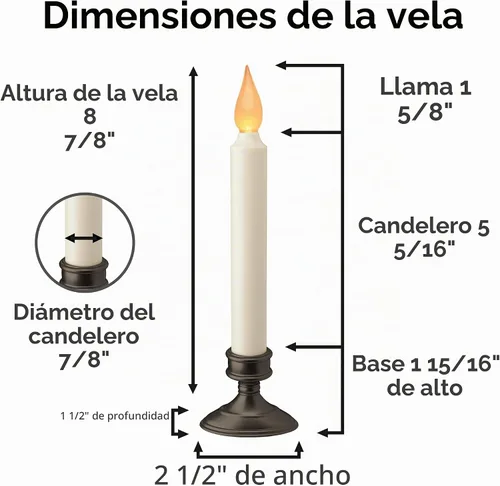 Vista 3 de Xodus - Velas LED para ventana a pilas, sensor de atardecer a amanecer