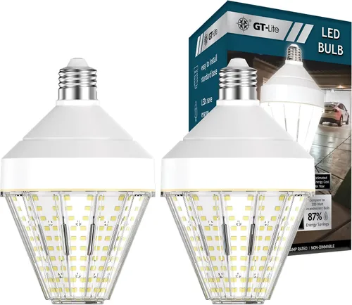 Vista 11 de GT-Lite Bombilla LED de mazorca de maíz de 5200 lúmenes, 40 vatios, equivalente a 300 vatios, color de luz diurna de 5000 K, base E26, bombilla