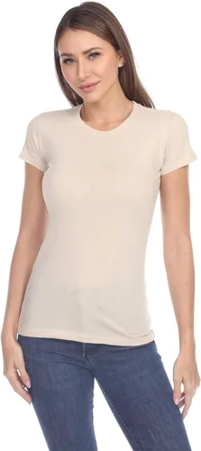 Vista 7 de Camisas de manga corta para mujer, 100% algodón, 3 piezas, ajuste delgado, básico, cuello redondo, peso ligero, tela suave