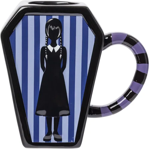 Vista 8 de Silver Buffalo Wednesday We Wear - Taza de cerámica negra, 20 onzas