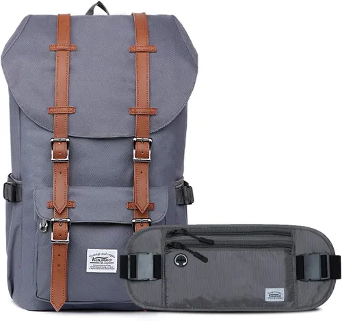 Vista 8 de Kaukko mochila para laptop de 15.6 pulgadas, mochila de viaje, 0-negro(2pc)), EP5-NEW 0-Negro (2 piezas)
