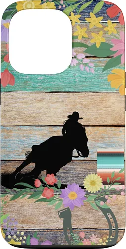 Vista 10 de Cute Serape Spring Flower Rodeo Western Horse Barrel Racing Case for iPhone 17