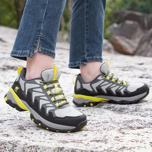 Vista 7 de CAMELSPORTS Zapatos de senderismo para mujer, impermeables, ligeros, antideslizantes, transpirables, para exteriores, para senderismo y caminar