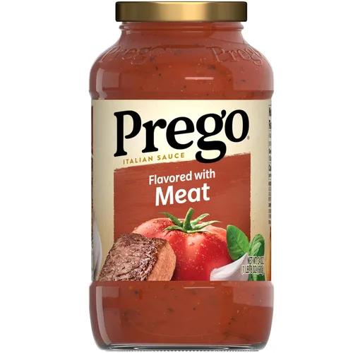Vista 48 de Prego Tomate grueso con salsa de pasta de ajo y cebolla, tarro de 24 onzas