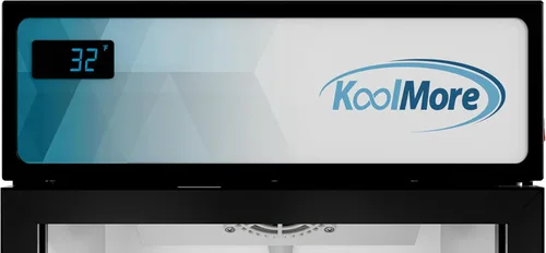 Vista 7 de KoolMore Refrigerador de exhibición comercial delgado de 17 pulgadas, 7 pies cúbicos en negro, listado ETL (KM-MDR-17S)