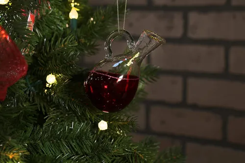 Vista 2 de Adorno de cristal para decantador de vino Colección de bebidas