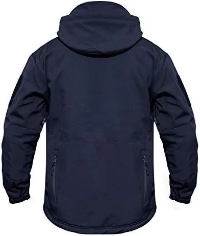 Vista 2 de MAGCOMSEN - Chaqueta táctica con capucha para hombre, impermeable, suave, abrigo de invierno
