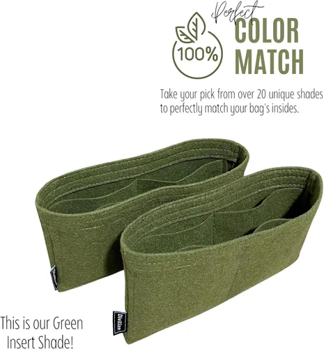 Vista 6 de Premium Purse Organizer for Niki Medium Bag Insert, Large Niki Baby Bag Insert Organizer, Handmade 2mm Felt Snug Sturdy - FULL Set of 2 Inserts