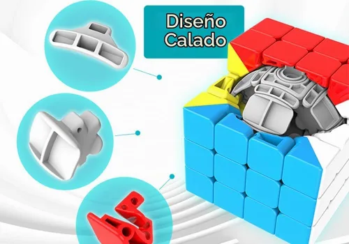 Vista 2 de Moyu Meilong - Cubo de velocidad 4x4, rompecabezas sin calcomanías, cubo mágico 4x4x4