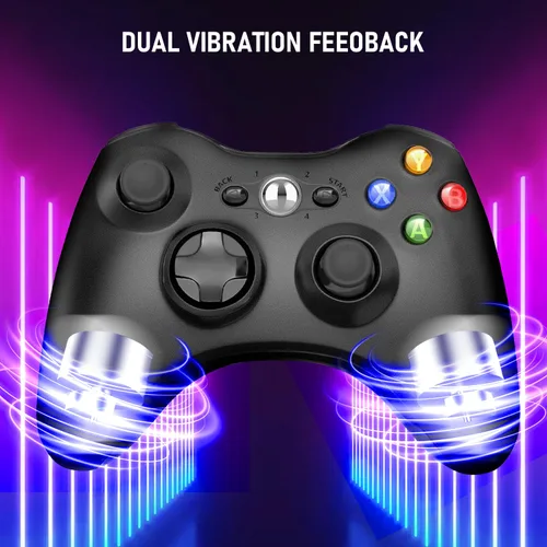 Vista 4 de ASTARRY Wireless Controller Compatible with Xbox 360 2.4G Wireless Controller Gamepad Joystick Compatible with Xbox 360&360Slim PC with Receiver