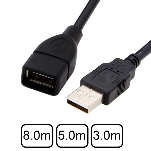 Vista 2 de Cablecc 26.2 ft 16.4 ft 9.8 ft USB Estándar-B Tipo a USB 2.0 Cable de datos macho para disco duro y escáner e impresora (26.2 ft)
