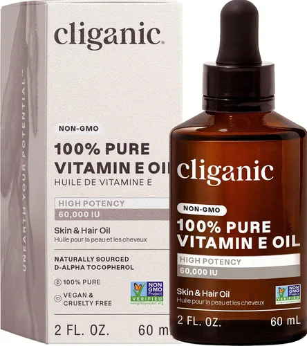 Vista 9 de Cliganic Aceite puro de vitamina E para piel, cicatrices, cabello y cara, 30,000 UI, verificado sin OMG D-alfa tocoferol natural