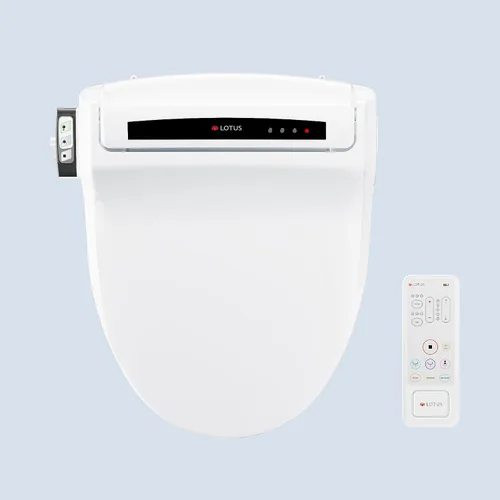 Vista 17 de Lotus Hygiene Systems ATS-500. Asiento para inodoro con tapa inteligente, climatizada con temperatura regulable. Color blanco.