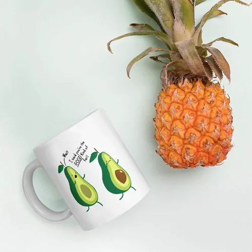 Vista 7 de Funny Avocado Lover You're The Good Kind Of Fat Funny Couples Gifts to Wife Girlfriend from Husband Boyfriend Nutritionist Gifts Vegan Vegetarian