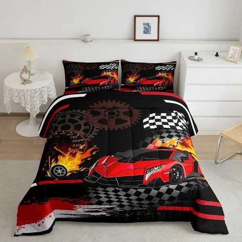 Vista 18 de Feelyou Juego de edredón de baloncesto para niñas y niños, juego de ropa de cama con juegos de pelota, decoración de habitación, regalo para amantes