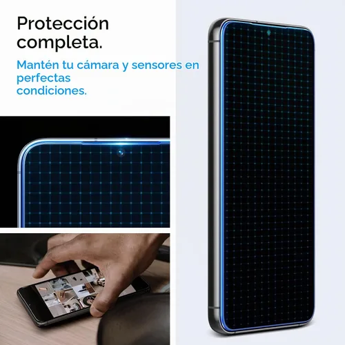 Vista 5 de Spigen GlasTR EZ FIT - Protector de pantalla de vidrio templado para Galaxy