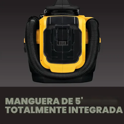 Vista 3 de DeWalt DCV581H Aspiradora para agua y polvo con cable o inalámbrica con batería de 18/20 voltios MAX