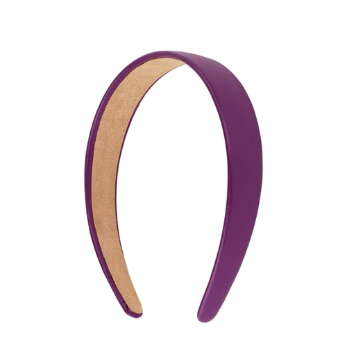 Vista 25 de Motique Accessories Diadema de cuero vegano de 1 pulgada para mujeres y niñas (negro)