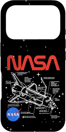 Vista 30 de NASA Carcasa con logotipo de Space Shuttle Schematic para iPhone 17