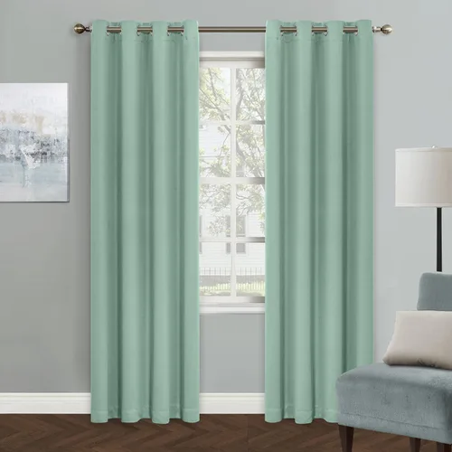 Vista 14 de MYSKY HOME Cortinas Aqua para Armario para Entrada Cortina Opaca para Puerta para Sala de Estar Cortina Oscurecedora de Habitación con Ojales