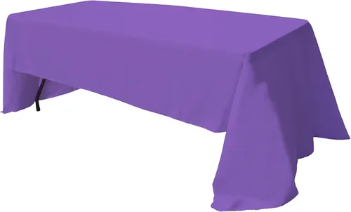 Vista 40 de GEFEII Servilletas de tela de poliéster sólido de 18 x 18 pulgadas para cocina, mantel rectangular cuadrado redondo para bodas, fiestas