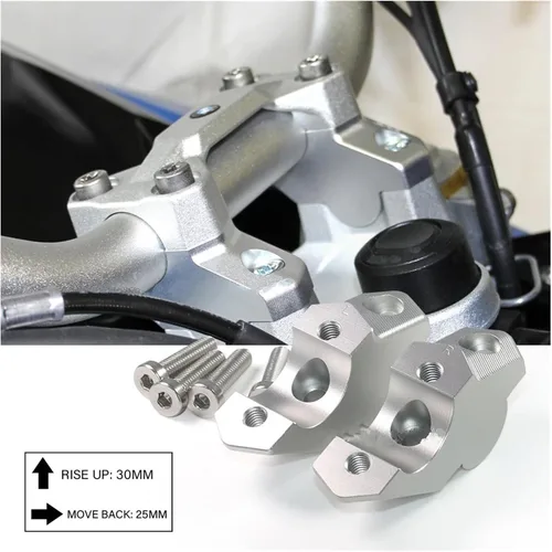 Vista 4 de Barra elevadora de manillar de motocicleta para BMW para F850GS para F 850 GS para F850 GS para ADV para F900R para F900XR Lift Handlebar Riser Clip