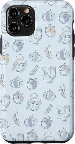 Vista 29 de Disney Carcasa para iPhone 17, diseño de acuarela de Cenicienta, color azul
