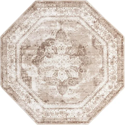 Vista 319 de Unique Loom Colección Sofia - Alfombra de área Salle Garnier (7' 1" x 10' Rectángulo, Borgoña/ Marfil)
