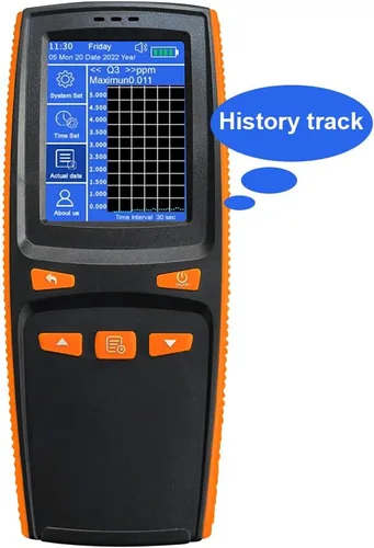 Vista 7 de Detector de ozono, Monitor de calidad del aire O3, Medidor de probador de gas Monitor de contaminación inteligente para interiores en el hogar