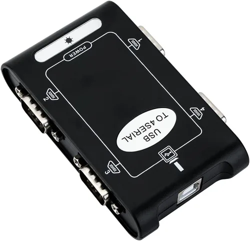 Vista 6 de Adaptador serie USB a RS232 con chipset ASIX USB a DB9 Convertidor serie macho de 4 puertos para Windows 11, 10, 8, 7, Vista, XP, Linux