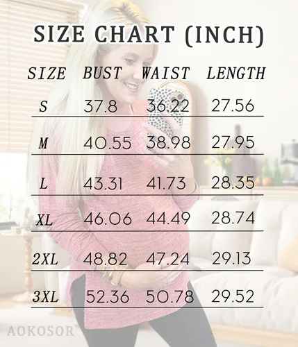 Vista 3 de Aokosor - Suéteres de manga larga para mujer, ligeros, con abertura lateral, para usar con leggings