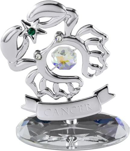 Vista 23 de CRYSTOCRAFT Regalo de sagitario, adorno de constelación con cristal austriaco, adorno de cristal de signo del zodiaco, colección de decoración
