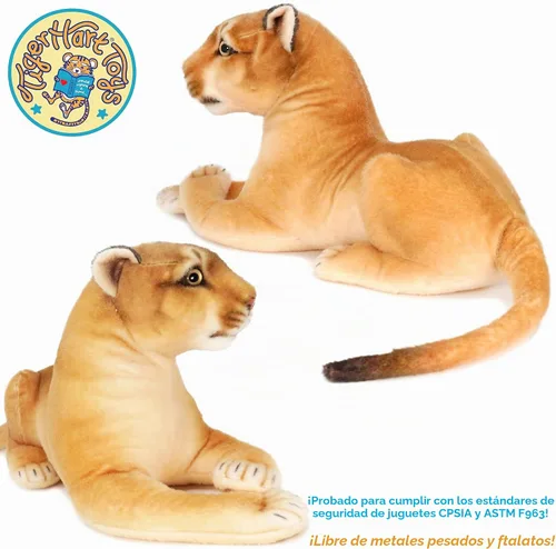 Vista 6 de TigerHart Monique The Mountain Lion - Peluche de 18 pulgadas (medida de cola no incluida)