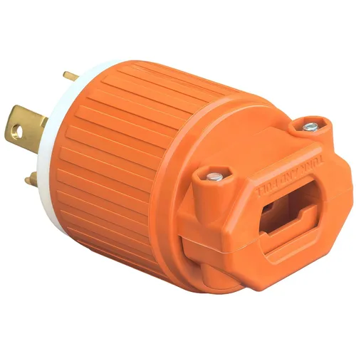 Vista 8 de Nema L5-30P - Enchufe de bloqueo para generador, bloqueo giratorio L5-30P, 30A 125V, 2 polos y 3 cables, conector de alimentación de CA montado