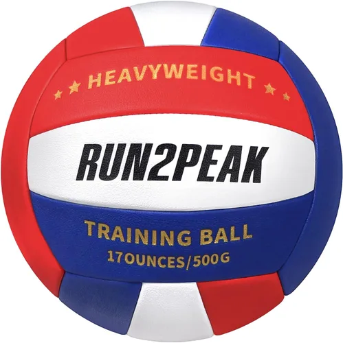 Vista 16 de RUN2PEAK Setter Training Volleyball Official Size 5 Volleyballs Heavy Weight Ball PU Practice Volley Balls for Indoor Rebounder Equipment Setters