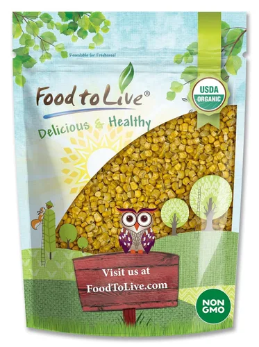 Vista 7 de Food to Live Maíz orgánico súper dulce, liofilizado, 1 libra, granos enteros, sin OMG, kosher, aperitivo saludable, a granel, cultivado
