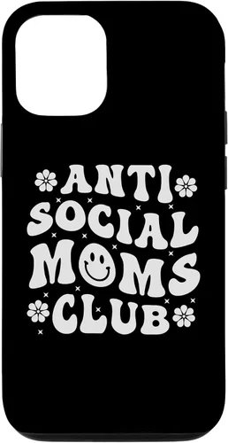 Vista 26 de iPhone 16 Anti Social Moms Club - Retro Funny Mom Life Mothers Day Mom Case