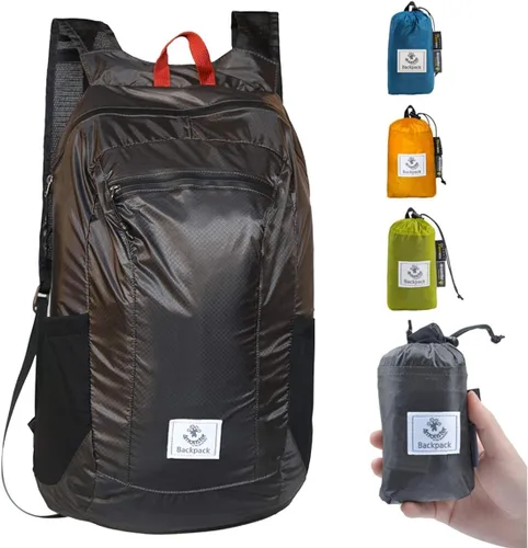 Vista 13 de Mochila 4Monster de excursionismo, de día, resistente al agua, ligera, plegable, para viajes, campamento, exteriores