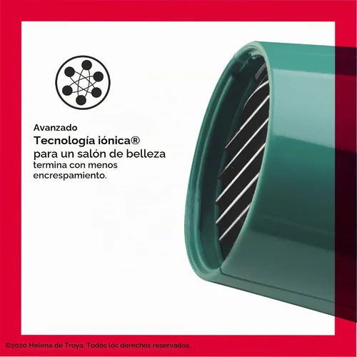 Vista 2 de Secador de pelo Revlon con booster de volumen 1875W para elevación y cuerpo voluminosos, (Verde)