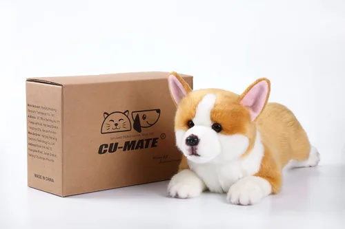 Vista 8 de CU-MATE Perro de peluche para niñas y niños (Louie Welsh Corgi)