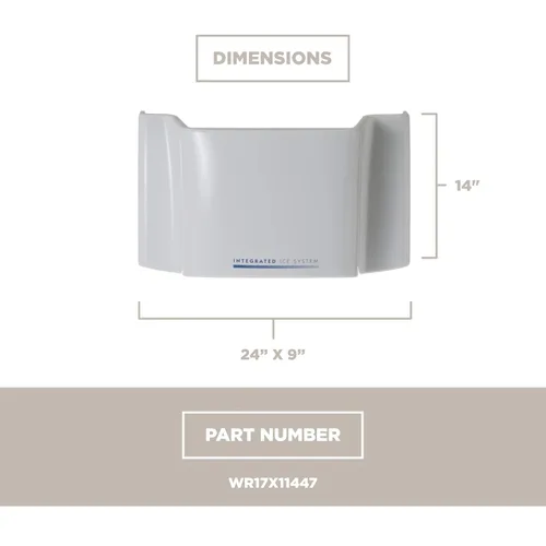 Vista 5 de GE Appliances WR17X11447 Conjunto de contenedor de hielo para refrigerador