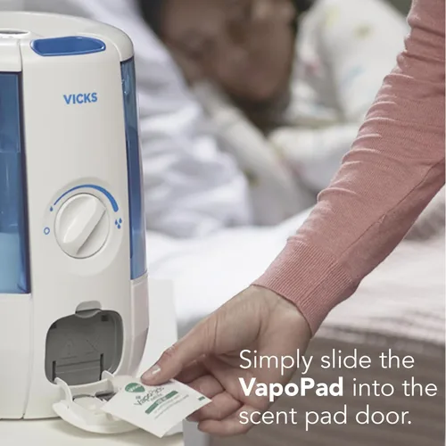 Vista 3 de Vicks VapoPads: almohadillas de vapor de mentol calmantes para humidificadores, vaporizadores, vaporizadores sin agua y enchufes, VSP-19, 6