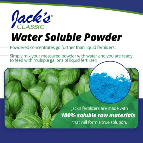 Vista 5 de Jack's Classic 20-20-20 Fertilizante multiuso soluble en agua con micronutrientes para proporcionar crecimiento general en todas las plantas, 1.5