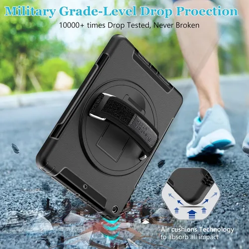 Vista 7 de Funda para iPad de 6ª/5ª generación de 9.7 pulgadas: Funda de TPU para iPad 9.7 (2018/2017) y iPad Air 2 de 9.7" con protector de pantalla - Soporte