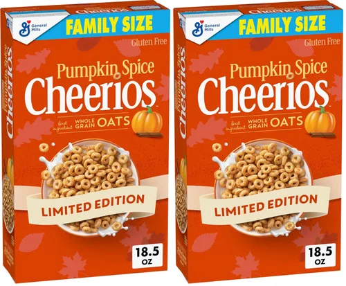 Vista 11 de Cheerios de calabaza y especias, cereales para el desayuno sin gluten, 10.8 onzas
