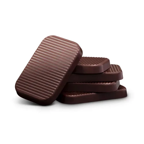 Vista 4 de Bouchard Chocolate negro belga premium con 72% de cacao Piezas envueltas individualmente (1 libra)
