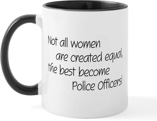Vista 6 de CafePress Taza de café de cerámica de 11 oz (11.0 fl oz) de Police Mom